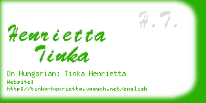 henrietta tinka business card